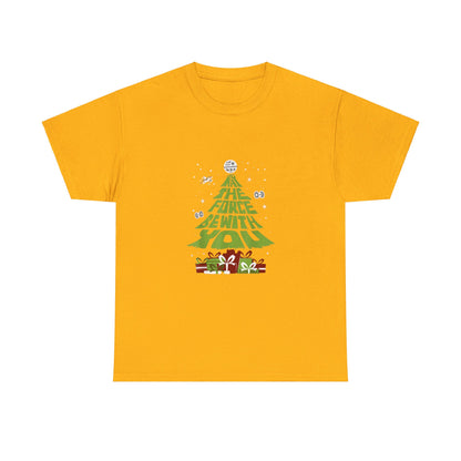 OMNI™ May The Force Be With You Christmas Tree Unisex Heavy Cotton T-Shirt