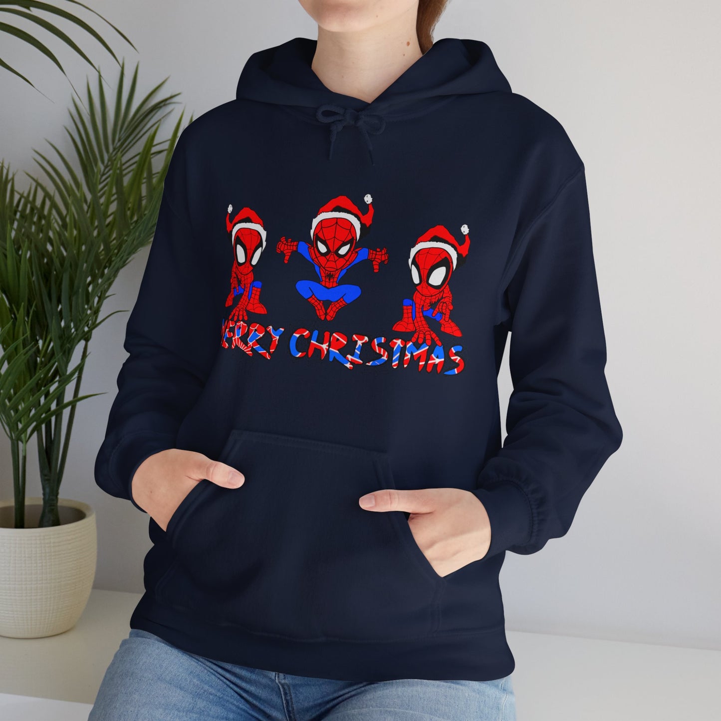 OMNI™ Spider-man Christmas Themed Unisex Heavy Blend Hoodie