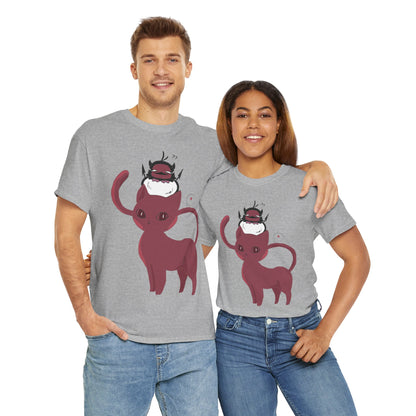 OMNI™ Nero and Rouge Duo Unisex Heavy Cotton T-Shirt