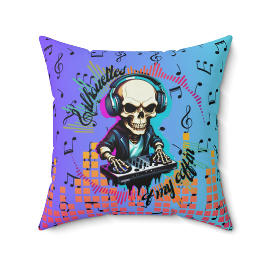 OMNI™ Silhouettes Of My Coffin Spun Polyester Square Pillow (2nd Edition)