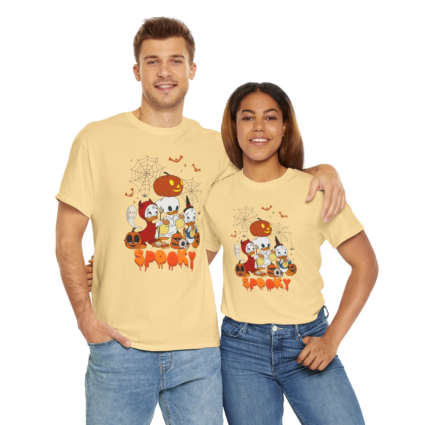 OMNI™ Spooky Halloween Duck Unisex Heavy Cotton T-Shirt