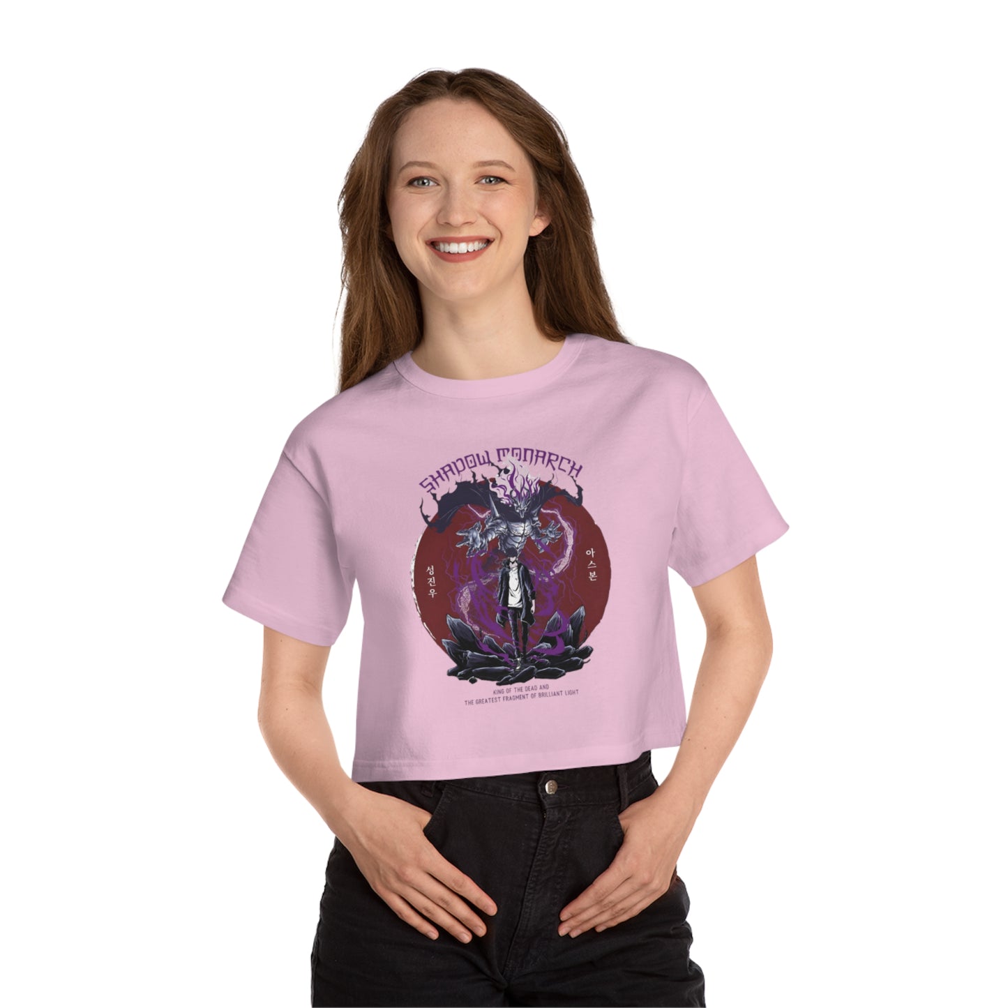 OMNI™ Shadow Monarch (Sung Jin Woo and Ashborn) Champion Women's Heritage Cropped T-Shirt