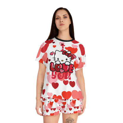 OMNI™ Hello Kitty Valentine's Day Women's Short Pajama Set