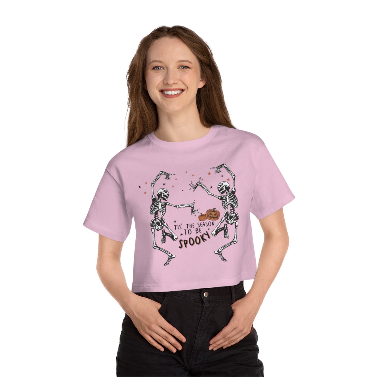 OMNI™ Tis The Season To Be Spooky Champion Women's Heritage Cropped T-Shirt