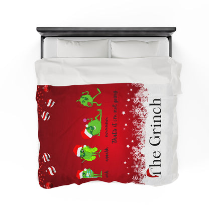 OMNI™ The Grinch "That's It I'm Not Going" Velveteen Plush Blanket