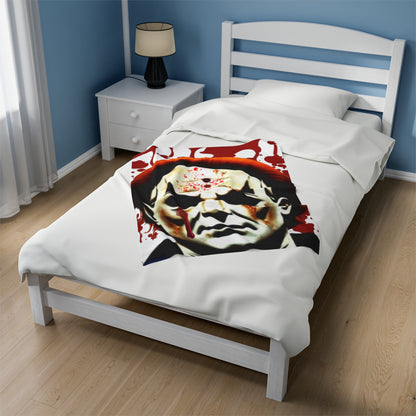 OMNI™ Michael Myers Design Velveteen Plush Blanket for Halloween