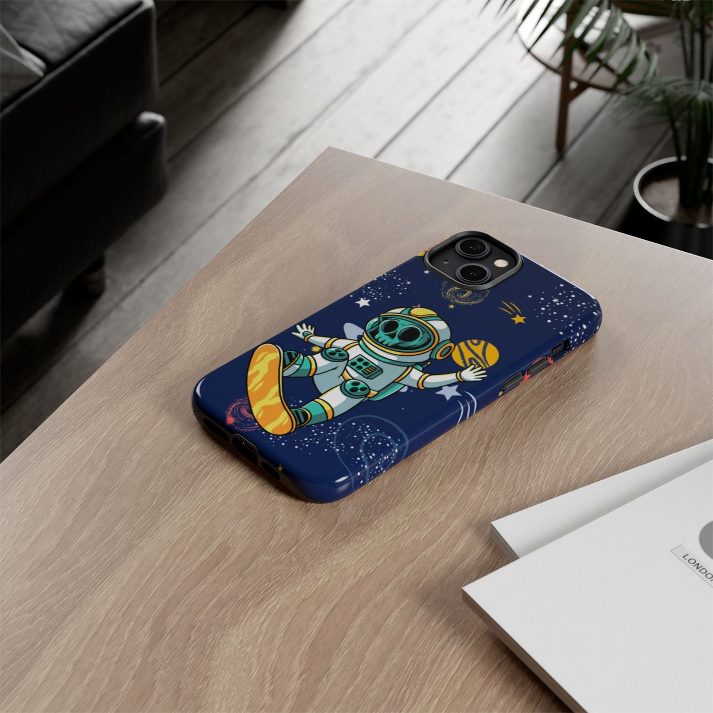 OMNI™ Skeleton Astronaut Space Surfer Double Layered Phone Case