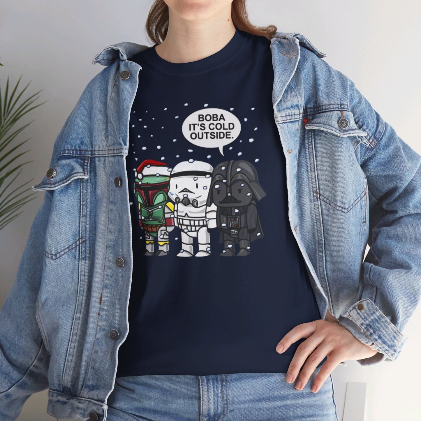 OMNI™ Star Wars Darth Vader Trio Christmas Themed Unisex Heavy Cotton T-Shirt