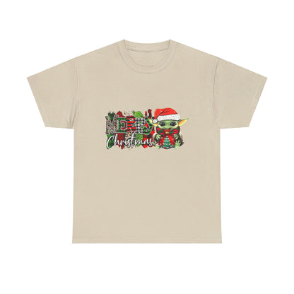 OMNI™ Baby Yoda Christmas Themed Unisex Heavy Cotton T-Shirt