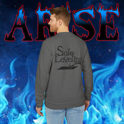 OMNI™ Solo Leveling Marshal Igris Adidas Unisex Fleece Crewneck Sweatshirt