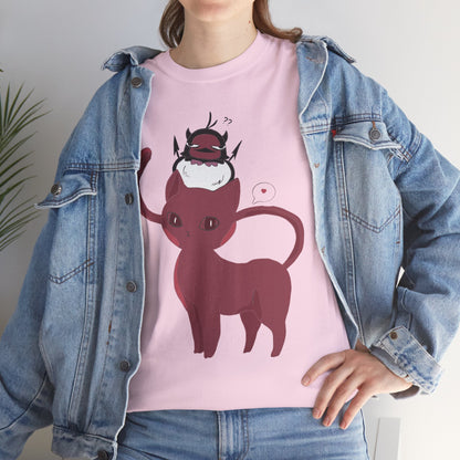 OMNI™ Nero and Rouge Duo Unisex Heavy Cotton T-Shirt