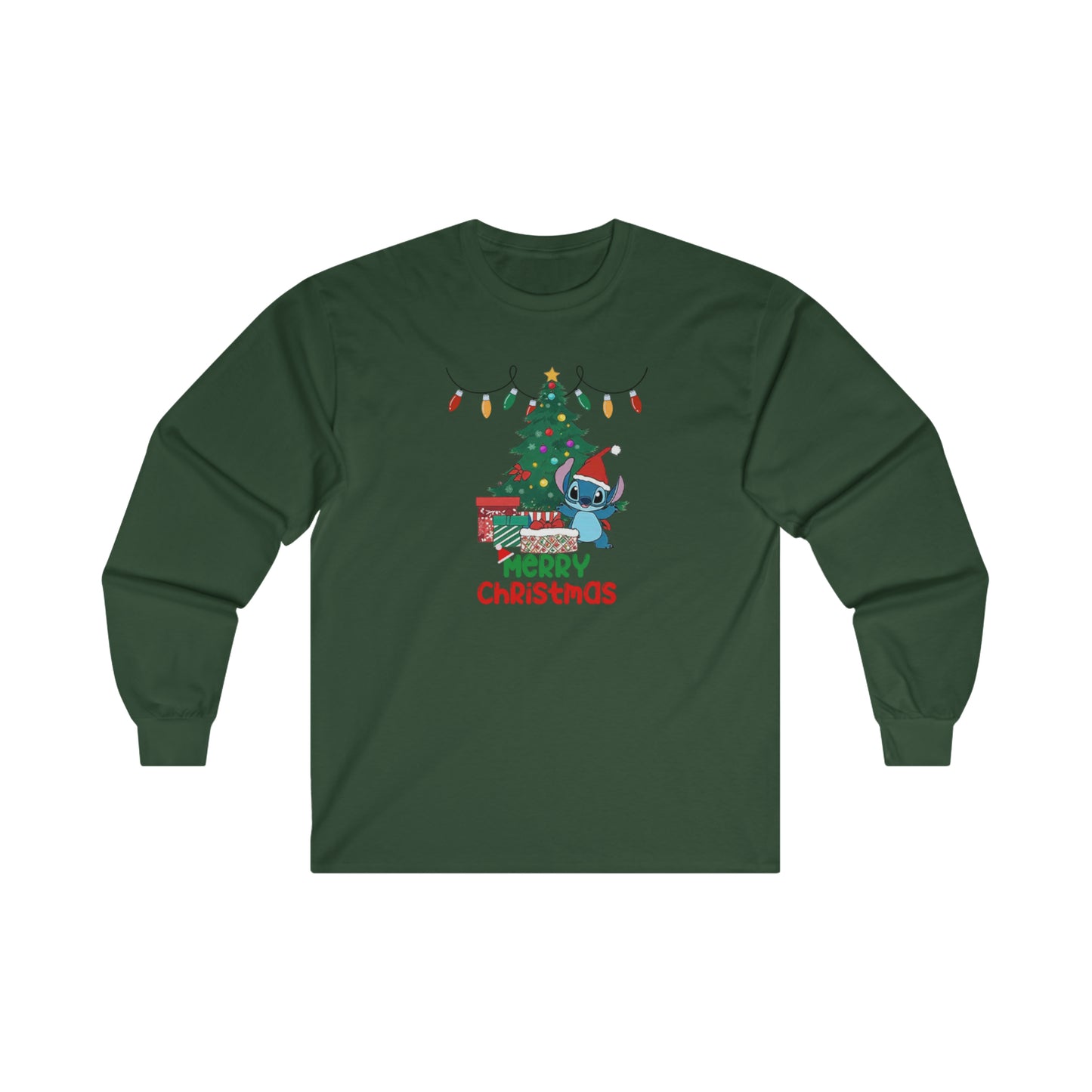 OMNI™ Stitch Christmas Themed Ultra Cotton Long Sleeve T-Shirt