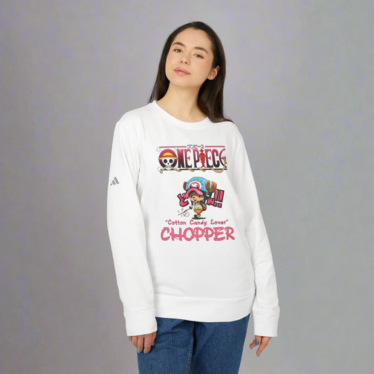 OMNI™ One Piece Cotton Candy Lover Chopper Adidas Unisex Fleece Crewneck Sweatshirt