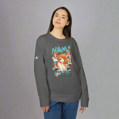 OMNI™ One Piece Cat Burglar Nami Adidas Unisex Fleece Crewneck Sweatshirt