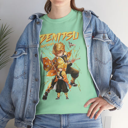 OMNI™ Demon Slayer Zenitsu Agatsuma Unisex Heavy Cotton T-Shirt