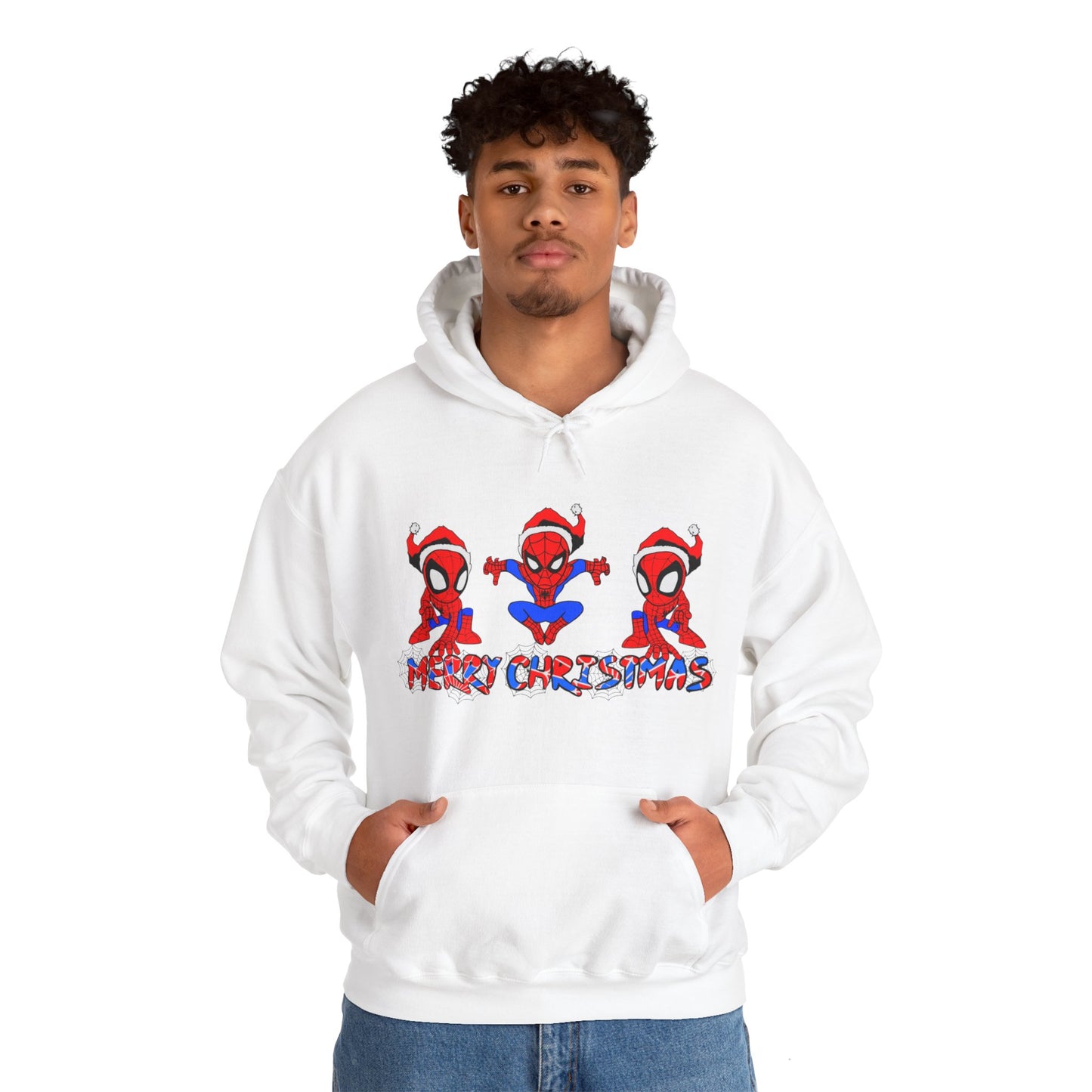 OMNI™ Spider-man Christmas Themed Unisex Heavy Blend Hoodie