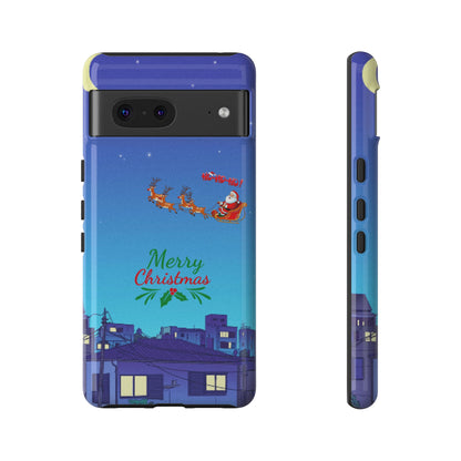 OMNI™ Santa and His Reindeer (Merry Christmas) Starry Night Double Layered Phone Cases