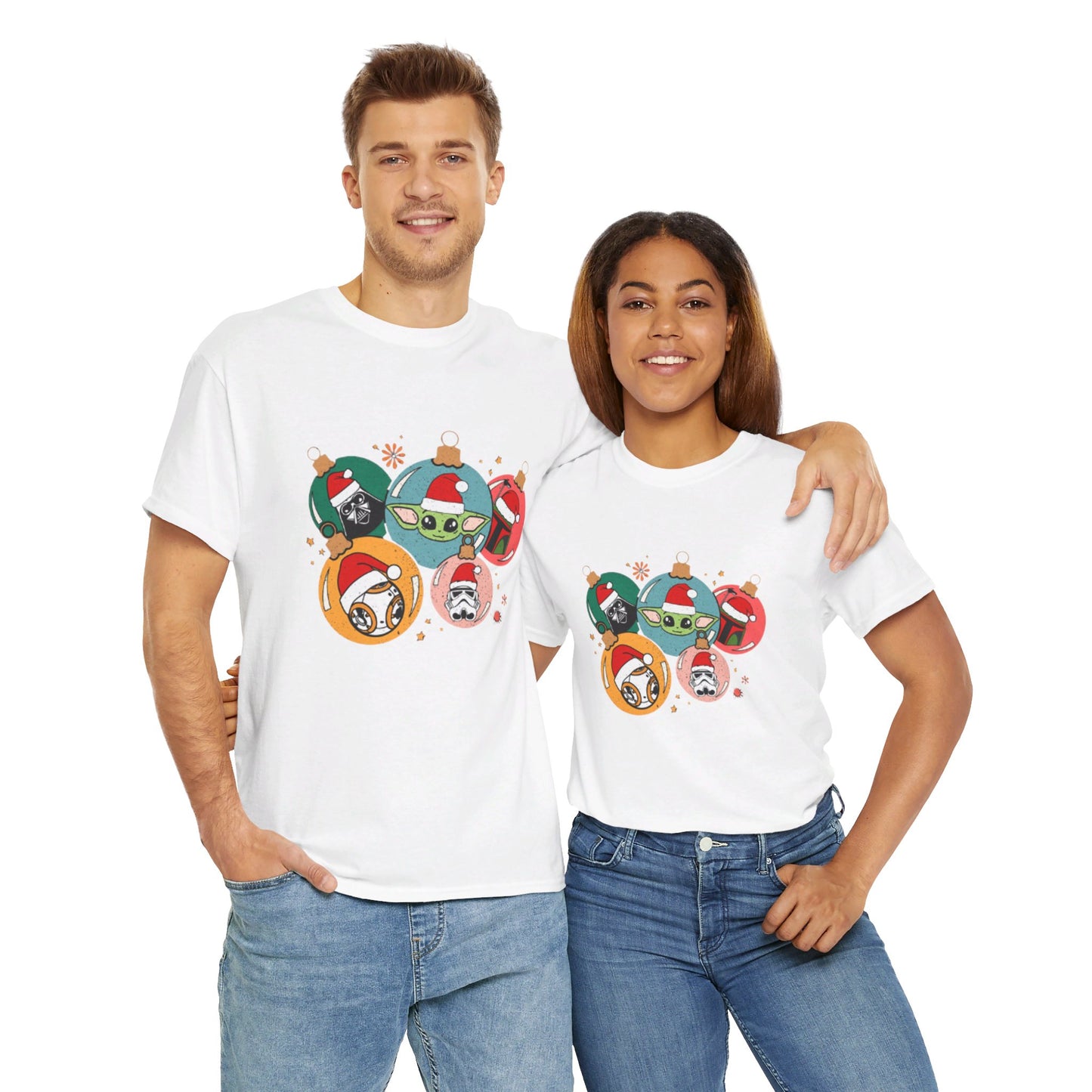 OMNI™ Star Wars Christmas Themed Unisex Heavy Cotton T-Shirt