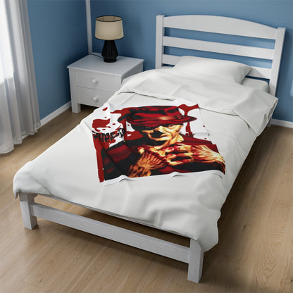 OMNI™ Freddy Krueger Design Velveteen Plush Blanket