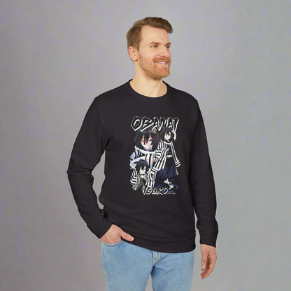 OMNI™ Demon Slayer Serpent Hashira Obanai Iguro Adidas Unisex Fleece Crewneck Sweatshirt