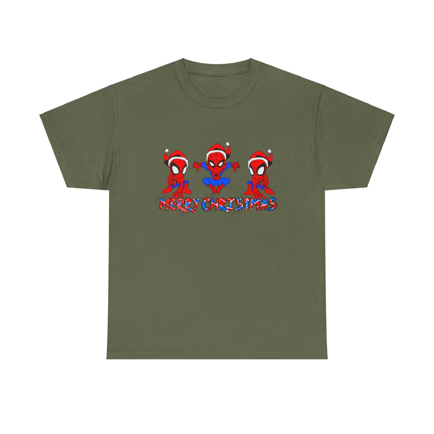 OMNI™ Spider-man Christmas Themed Unisex Heavy Cotton T-Shirt