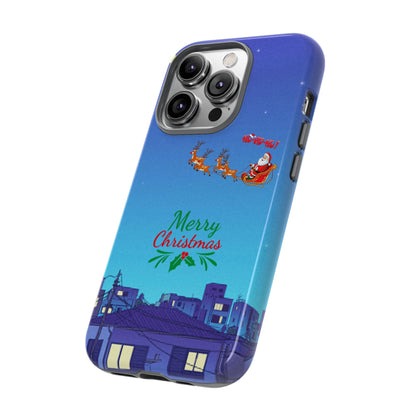 OMNI™ Santa and His Reindeer (Merry Christmas) Starry Night Double Layered Phone Cases