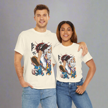 OMNI™ One Piece Luffy Gear 5 Bajrang Gun Unisex Heavy Cotton T-Shirt