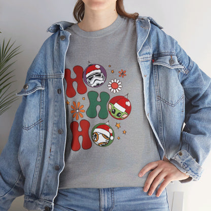 OMNI™ HO! HO! HO! Star Wars Christmas Themed Unisex Heavy Cotton T-Shirt