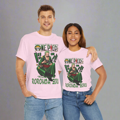 OMNI™ One Piece Pirate Hunter Roronoa Zoro Unisex Heavy Cotton T-Shirt