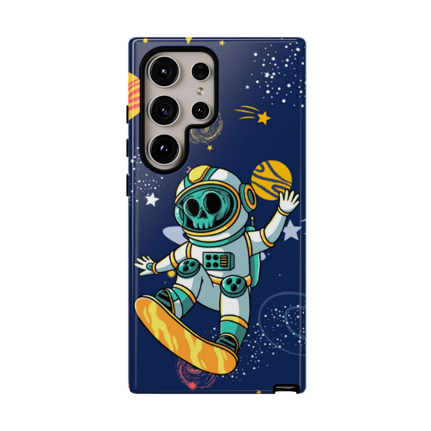 OMNI™ Skeleton Astronaut Space Surfer Double Layered Phone Case