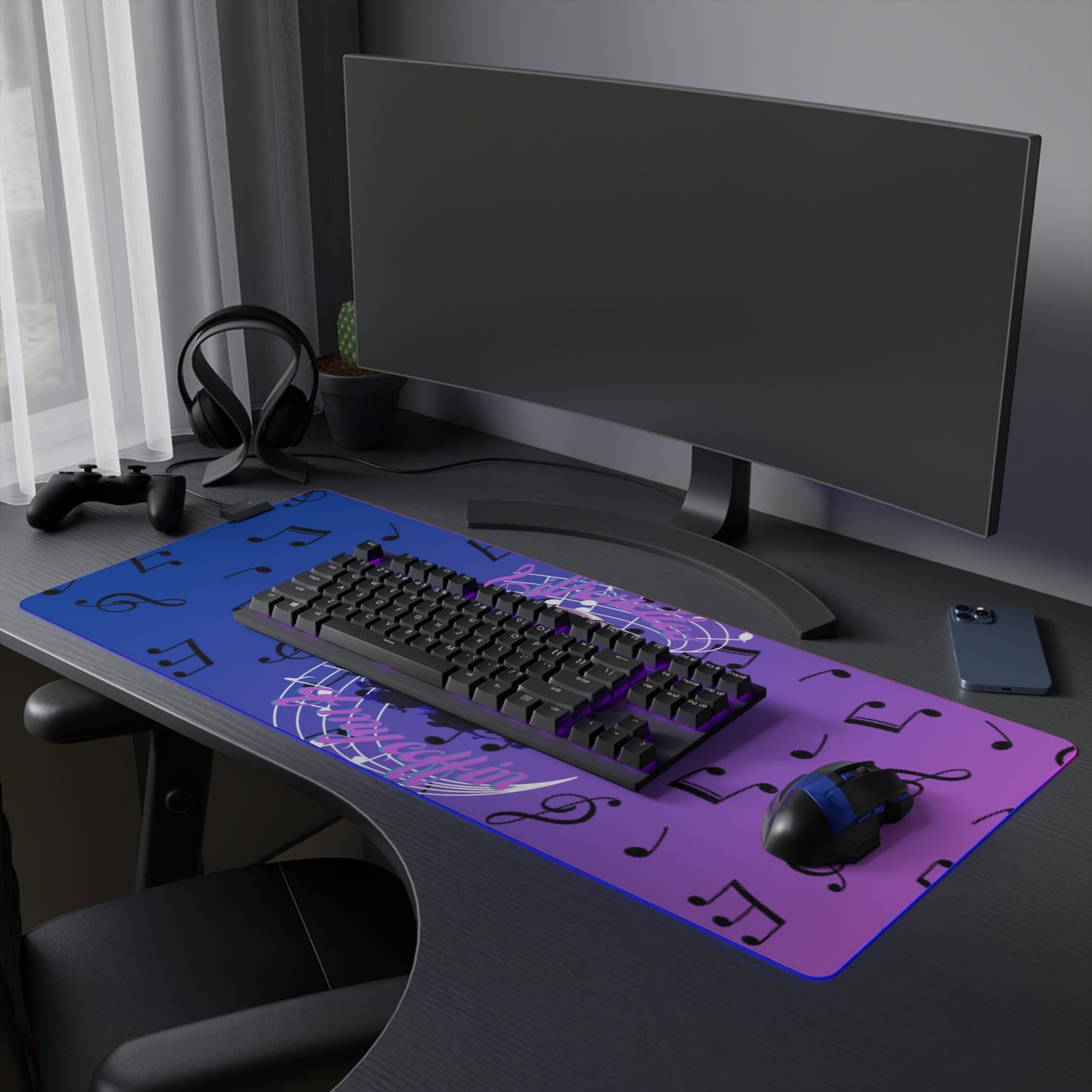 OMNI™ Silhouettes Of My Coffin LED Gaming Mouse Pad