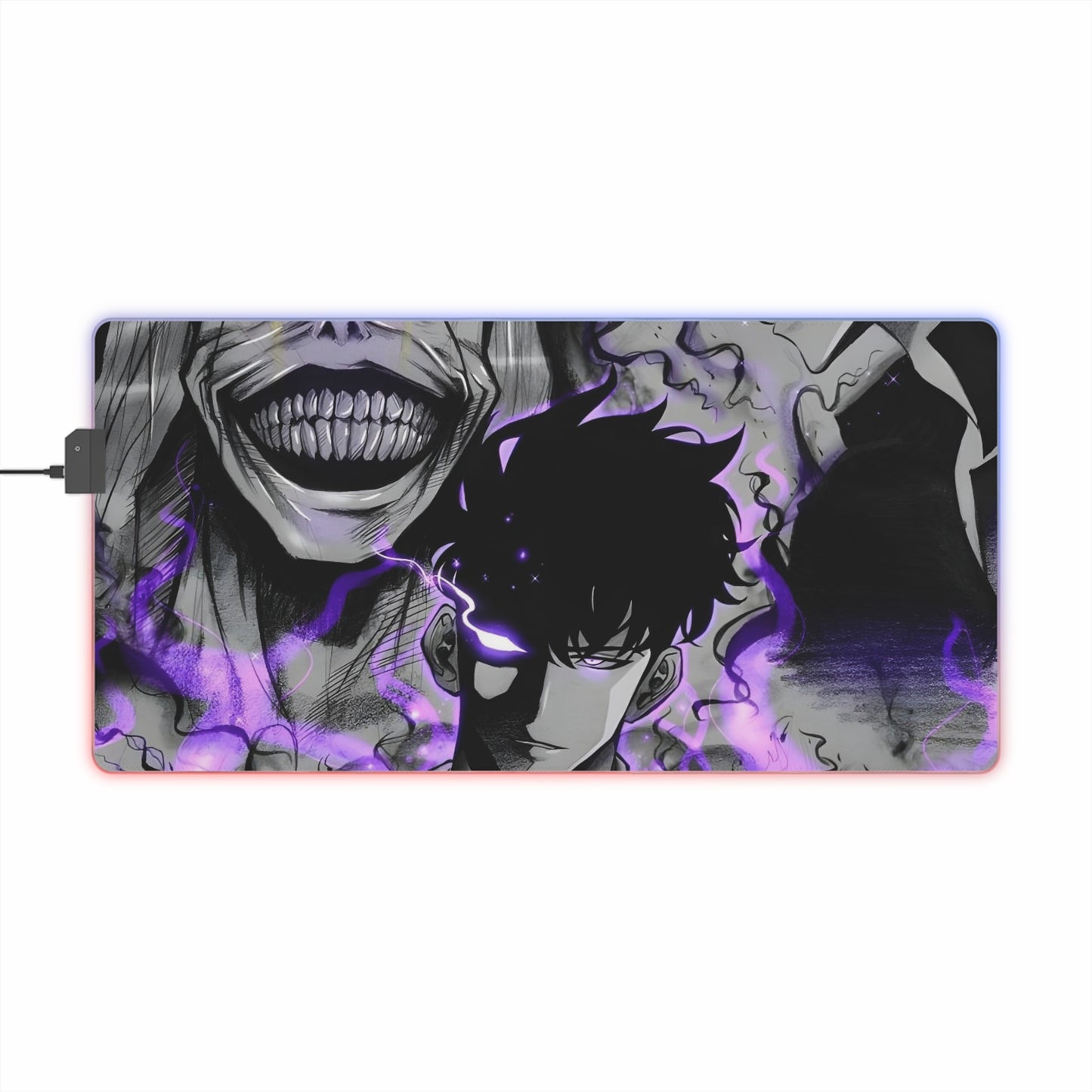 OMNI™ Solo Leveling/Sung Jin Woo LED Gaming Mouse Pad