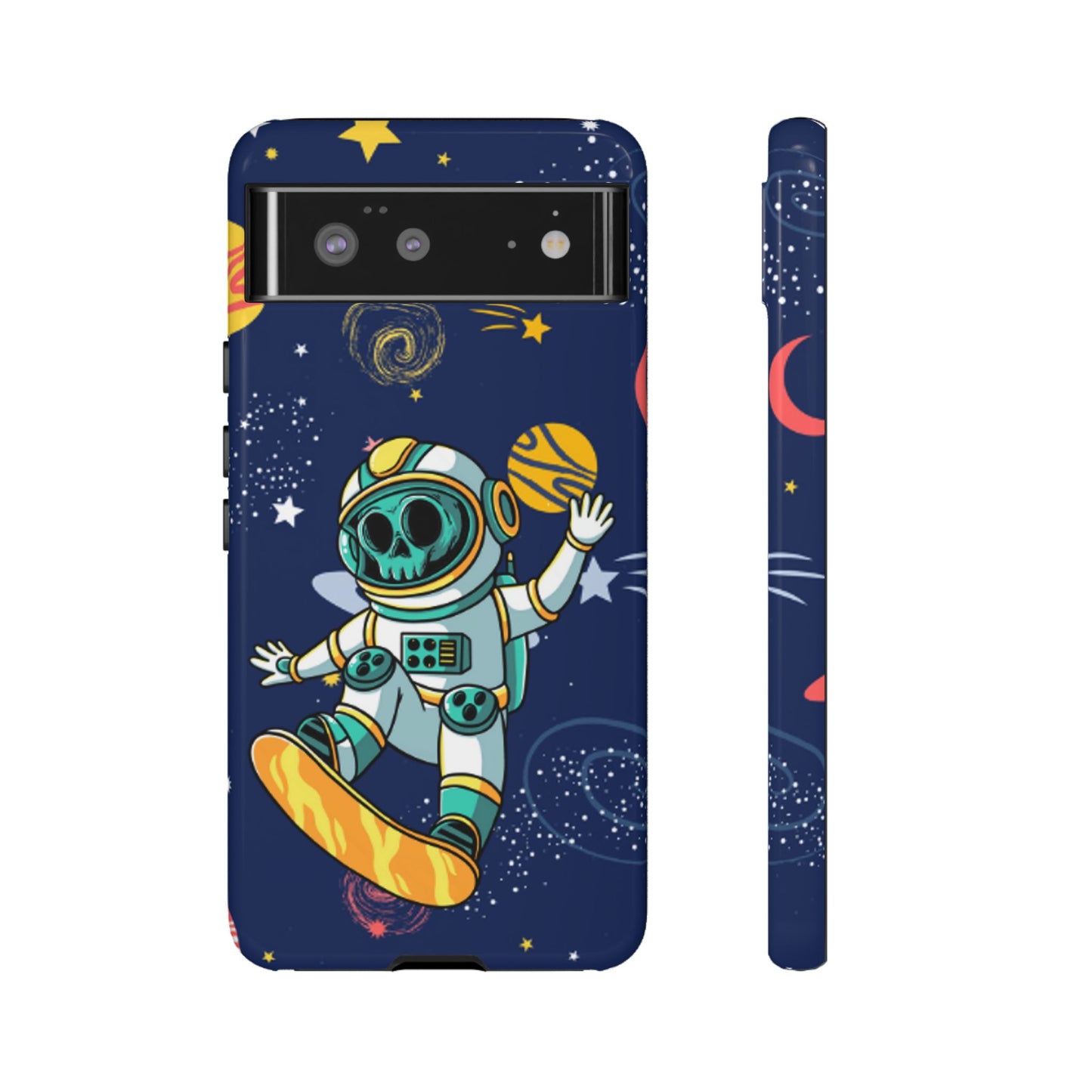 OMNI™ Skeleton Astronaut Space Surfer Double Layered Phone Case