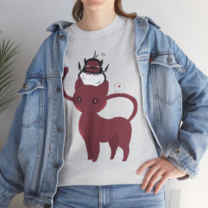 OMNI™ Nero and Rouge Duo Unisex Heavy Cotton T-Shirt