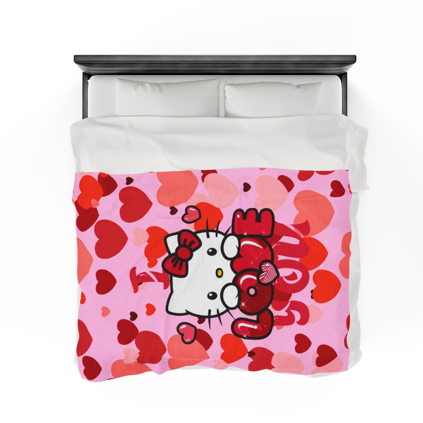 OMNI™ Hello Kitty Valentine's Day Velveteen Plush Blanket