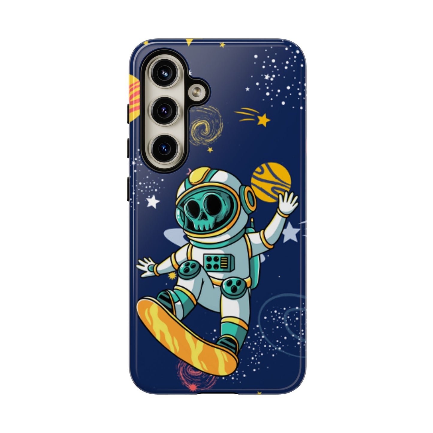 OMNI™ Skeleton Astronaut Space Surfer Double Layered Phone Case