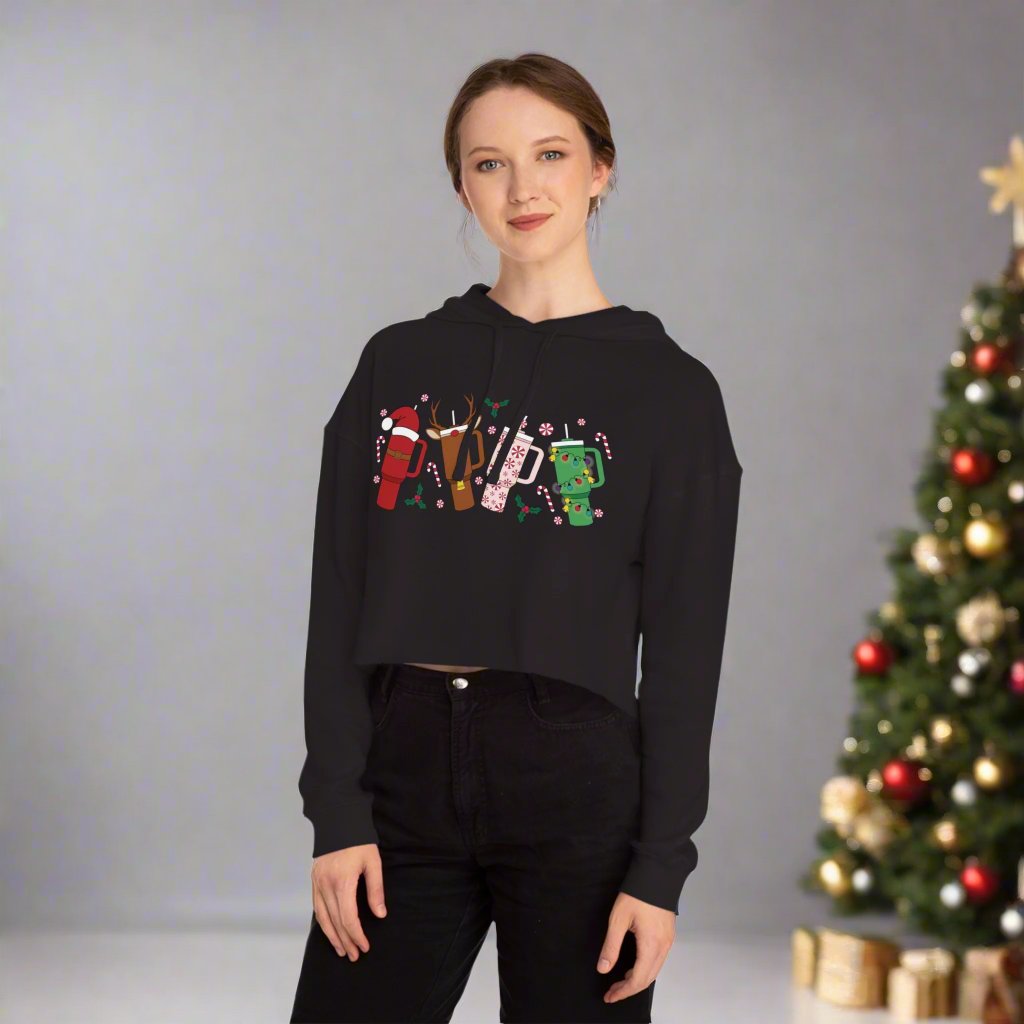 OMNI™ Christmas Tumbler Women’s Cropped Hoodie