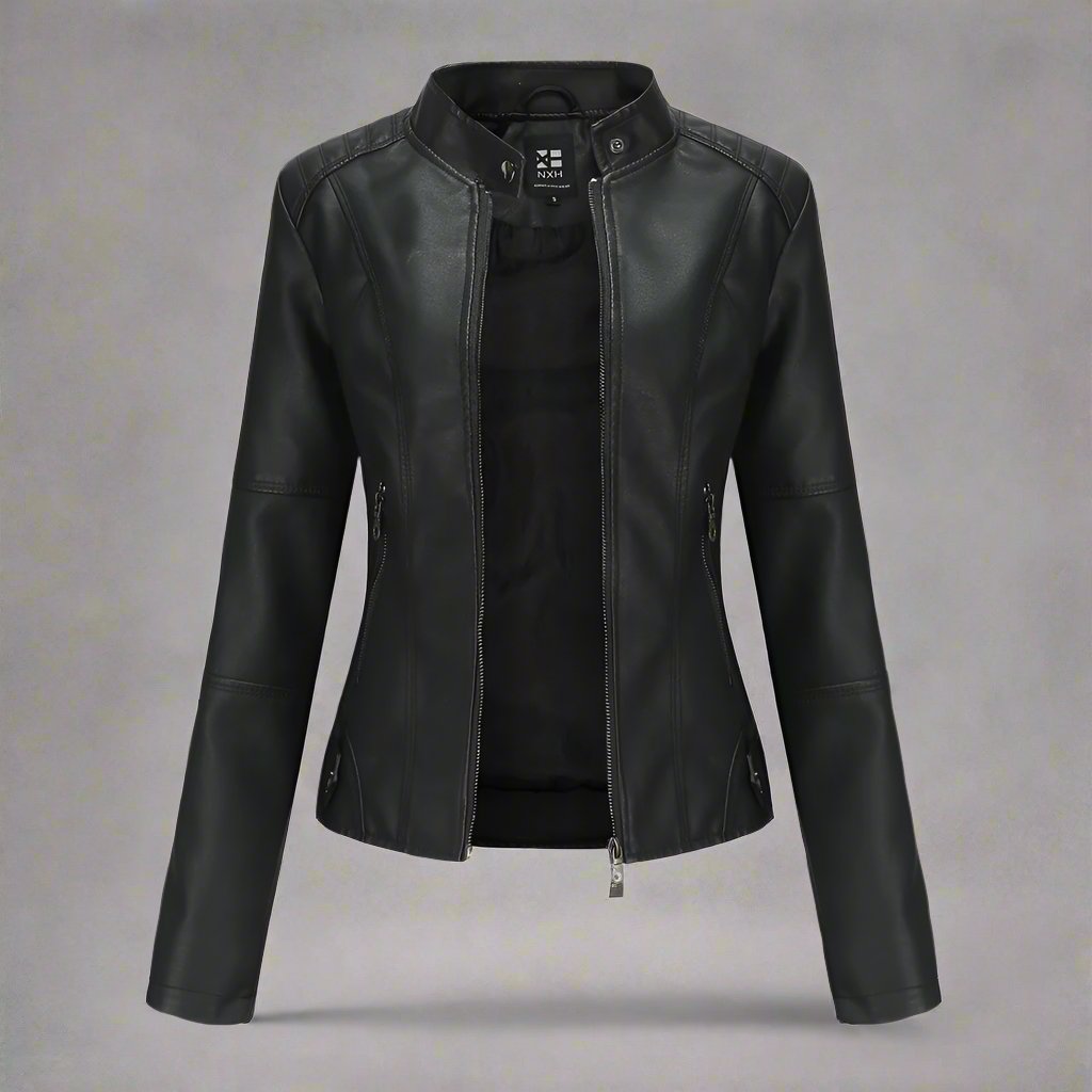 OMNI™ Women's Full-Zipped Leather Jacket