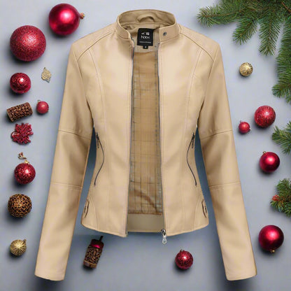 OMNI™ Women's Full-Zipped Leather Jacket