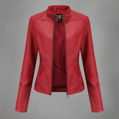 OMNI™ Women's Full-Zipped Leather Jacket