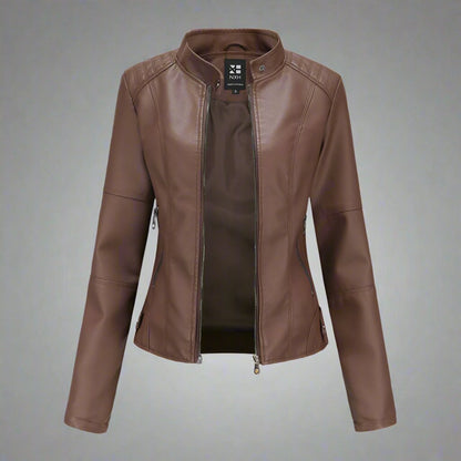 OMNI™ Women's Full-Zipped Leather Jacket