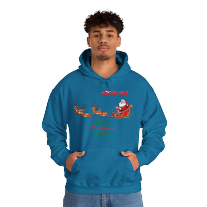 OMNI™ Merry Christmas (Santa and His Reindeer) Hoodie