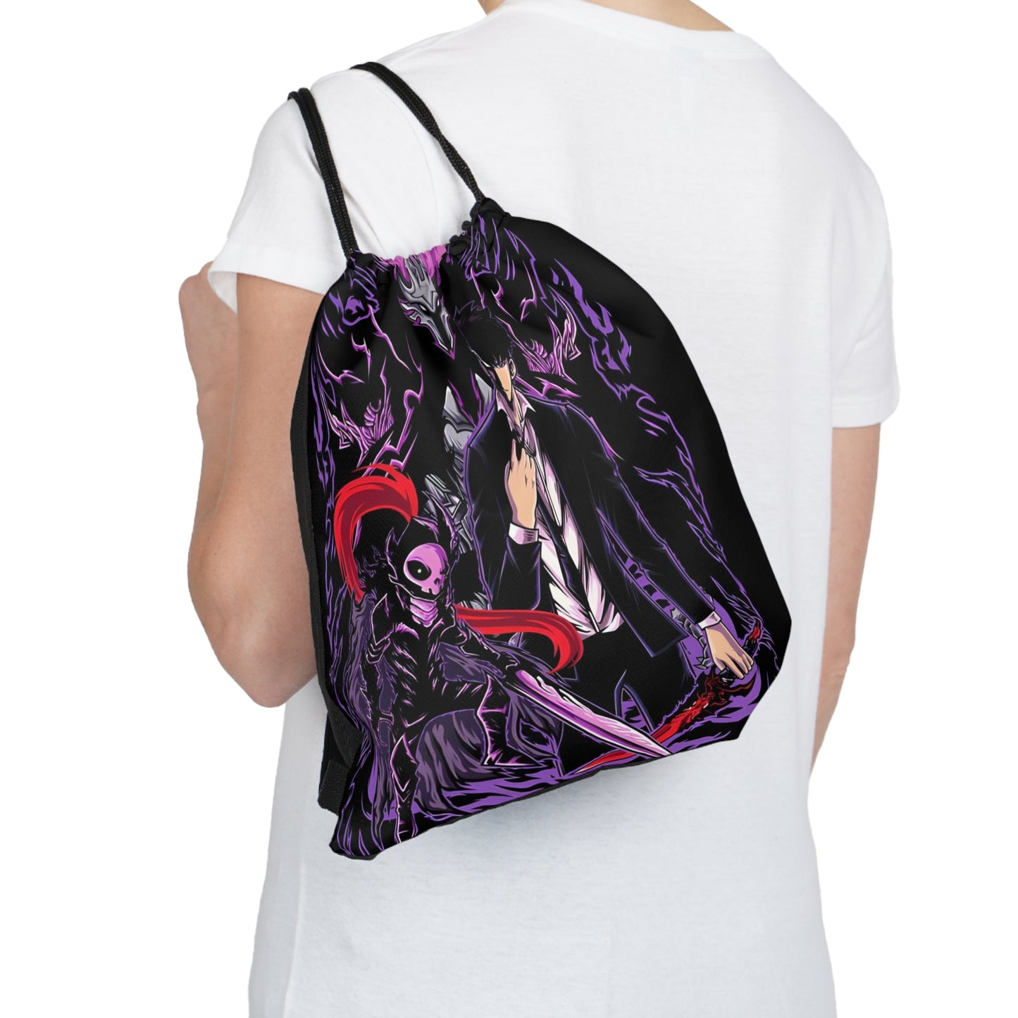 OMNI™ Solo Leveling (Ashborn, Sung Jin Woo and Igris) Outdoor Drawstring Bag