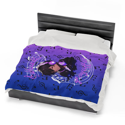 OMNI™ Silhouettes Of My Coffin Velveteen Plush Blanket