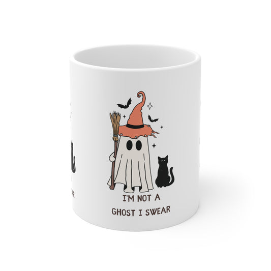 OMNI™ Simple Little Ghost Design Ceramic Mug