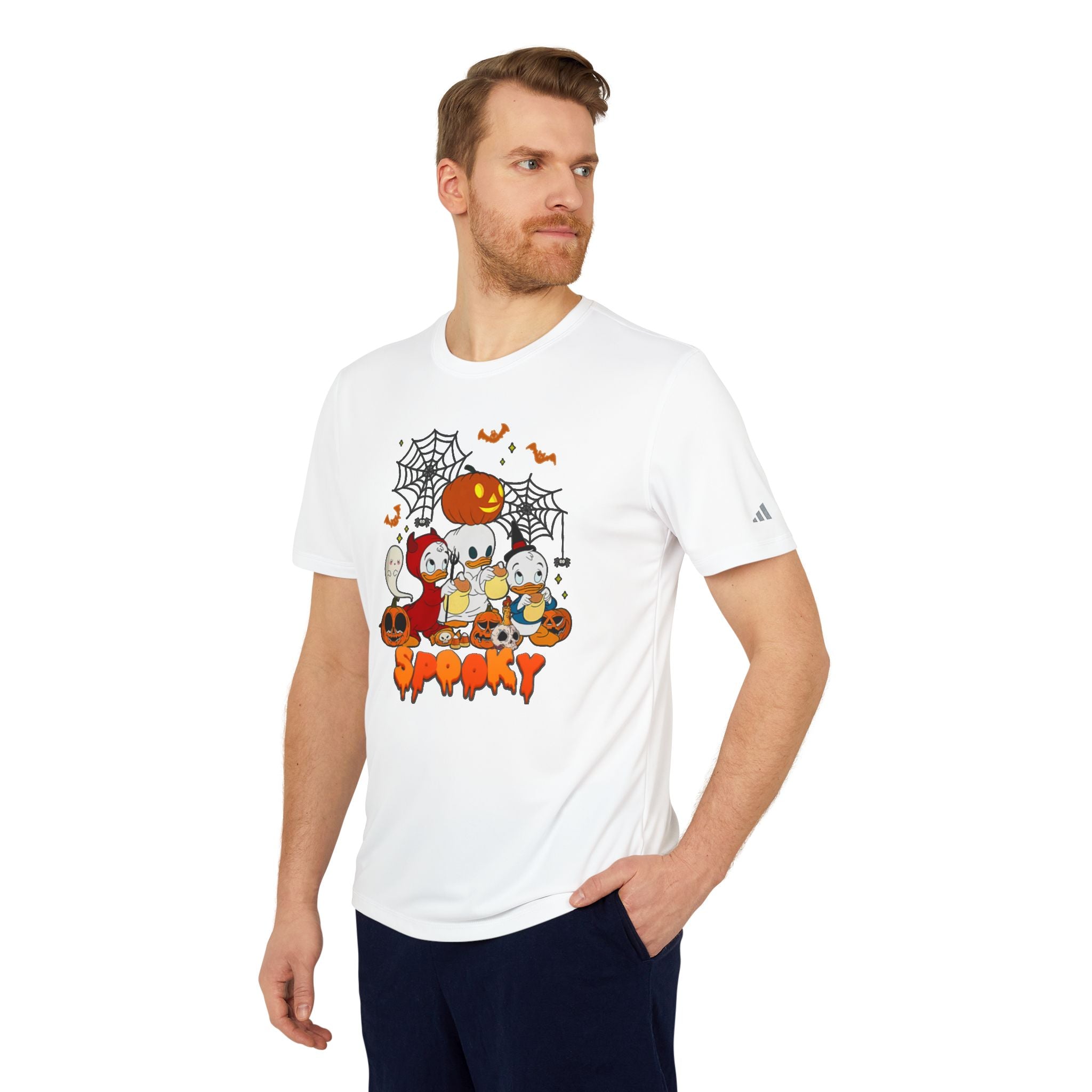 spooky-halloween-duck-adidas-unisex-sport-t-shirt