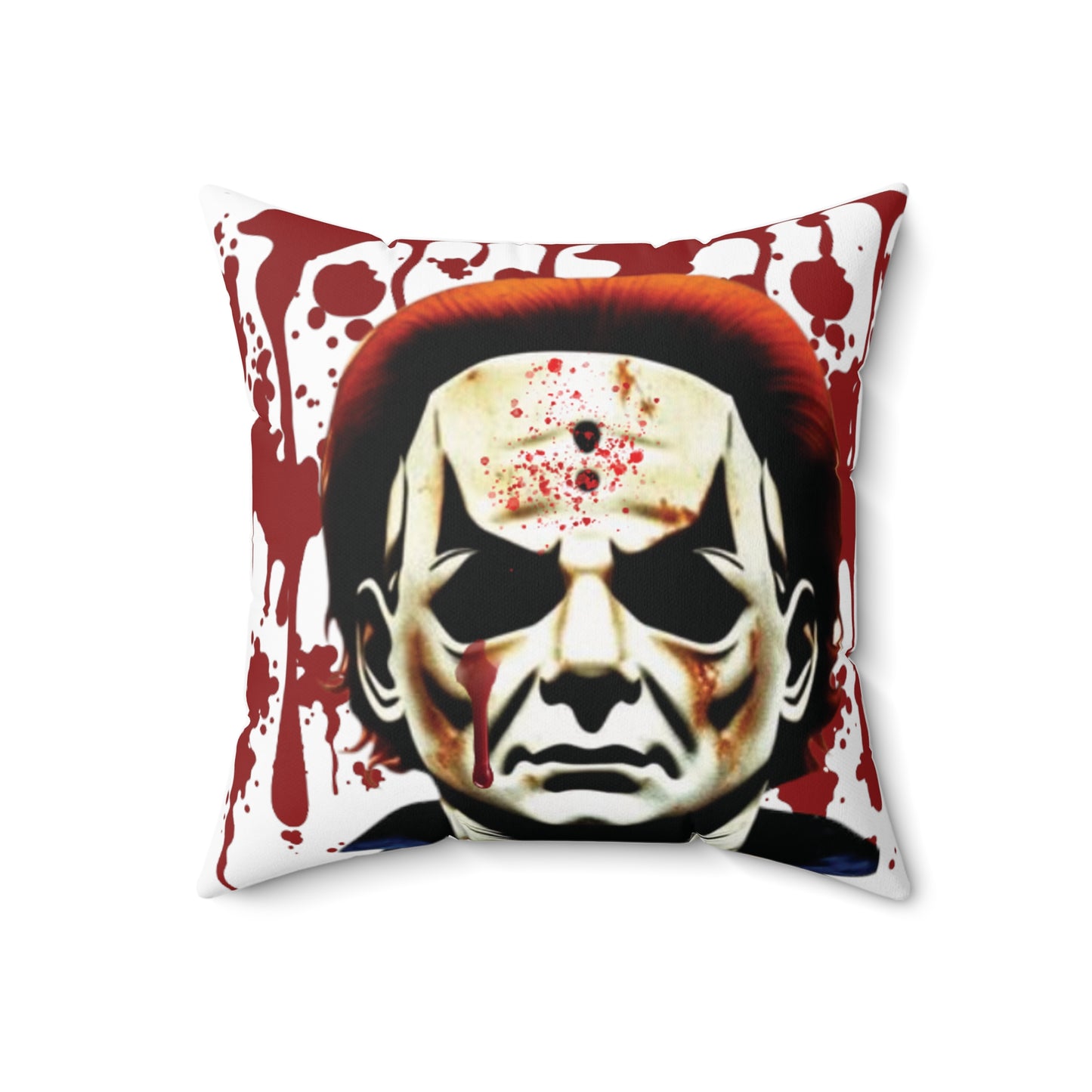 OMNI™ Michael Myers Design Spun Polyester Square Pillow for Halloween