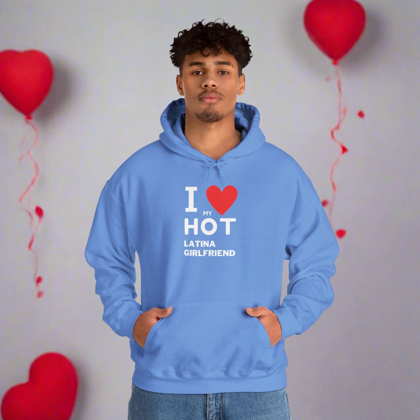 OMNI™ I Love My Hot Latina Girlfriend Men's Heavy Blend Hoodie