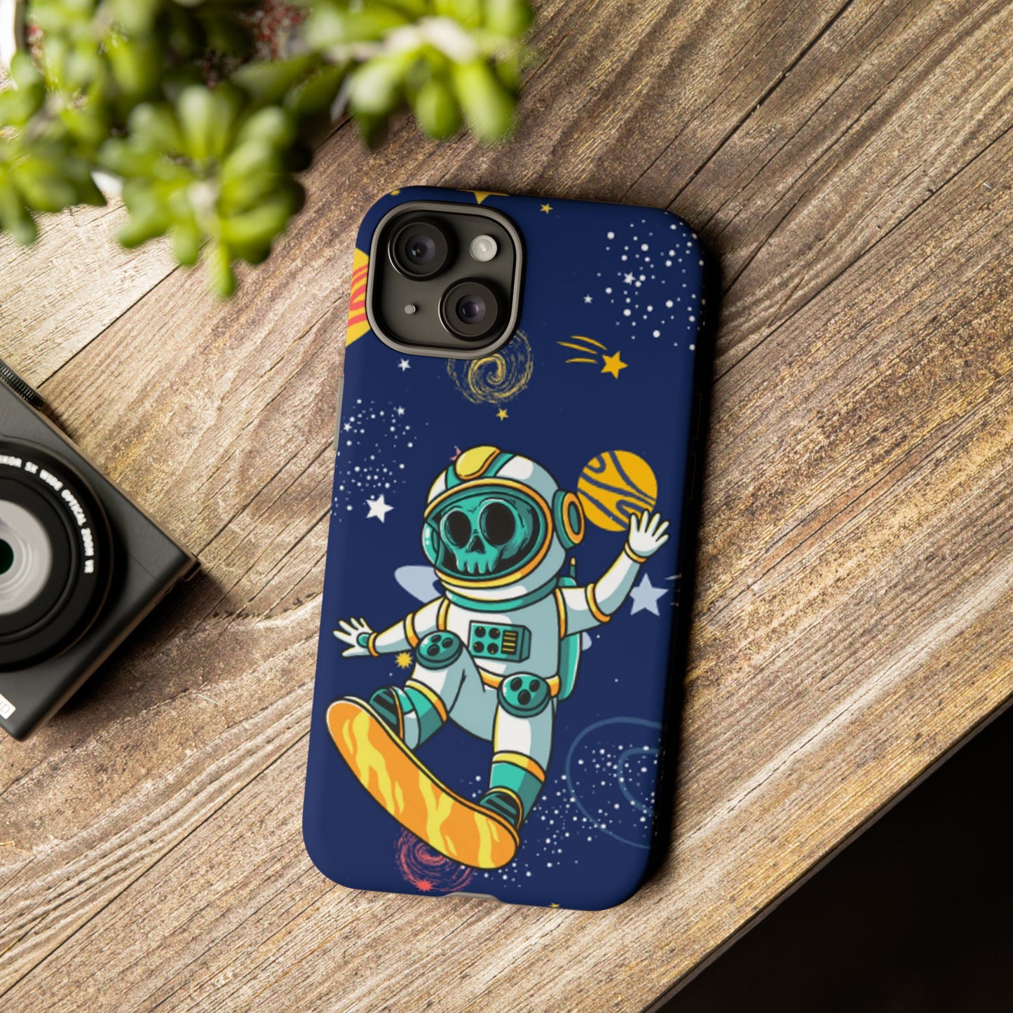 OMNI™ Skeleton Astronaut Space Surfer Double Layered Phone Case