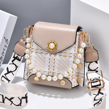 OMNI™ Women's Cross-body  Pearl Chain Handbag